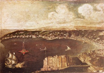 Il porto di Napoli da Italian School